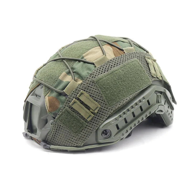 Tactical Camouflage Helmet Cover Combat  Helmet Covers Hunting Wargame Helmets Accessories Cover Cloth for FAST PJ / MH  Helmet