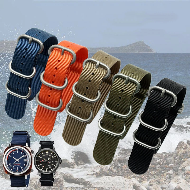 20 22 23 24 26mm Nylon watch strap bracelet Watch Strap sport fashion bracelet watch accessories manual suture simple strap