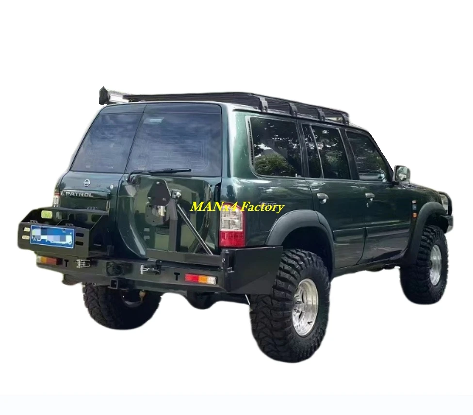 

TOP Стальной задний бампер с тентовыми рычагами для Nissan Patrol Y61 GU