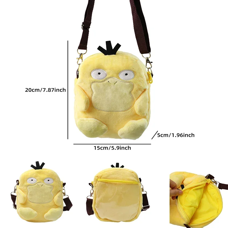 Gengar Mimikyu Snorlax Rowlet Lucario Charmander Plüsch Rucksack Pokemon Anime Schulter Tasche Puppe Spielzeug