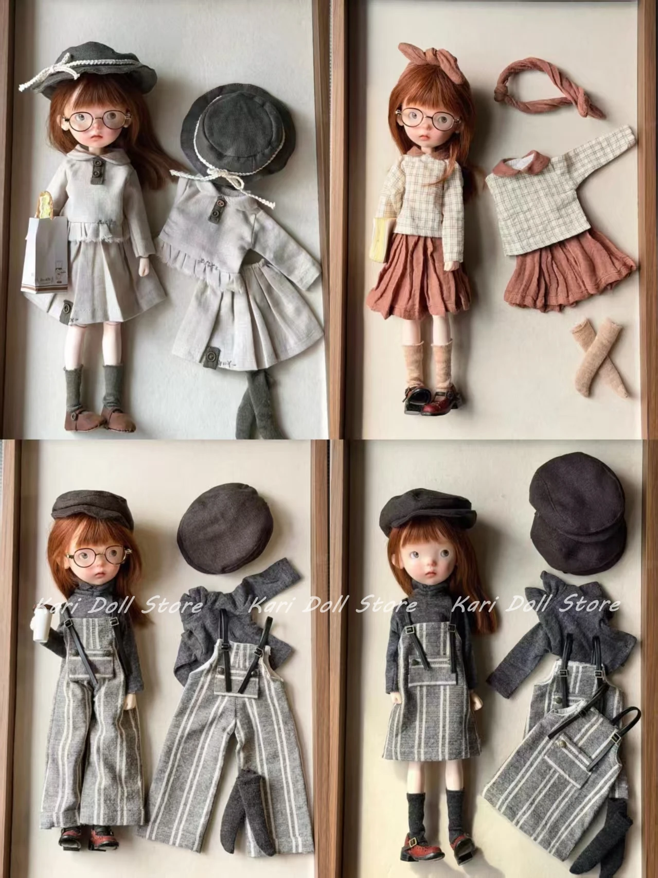Kari Doll Clothes and skirts dress Autumn and winter skirts and overalls for Landazz Landoudou ob24 ob22 Doll