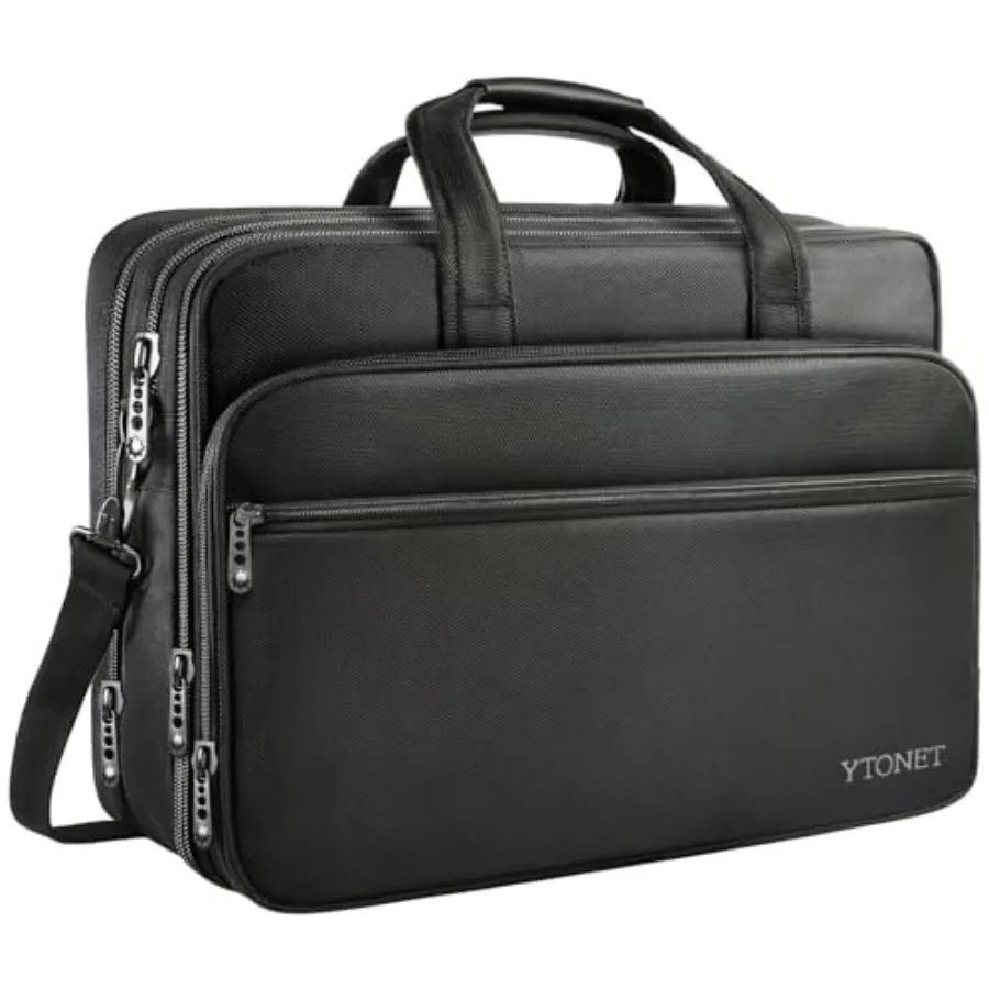 

Gaming Laptop Briefcase 18 Inch, Expandable Extra Large Case for Computer, Water Resistant Bag for Men With Luggage Strap, Work