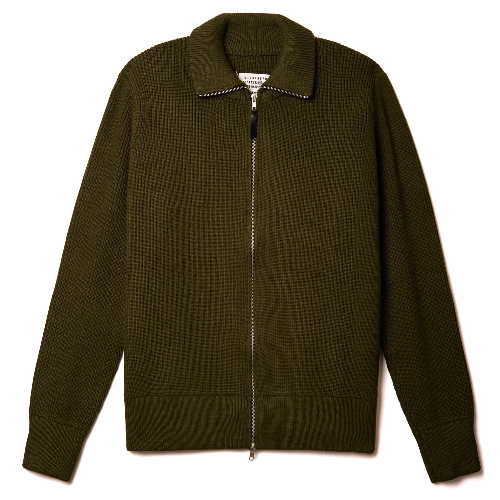 

Four Cornered Navy Blue and Dark Green High Neck Stand Up Collar Wool Zipper Knitted Cardigan Sweater Jacket for Men