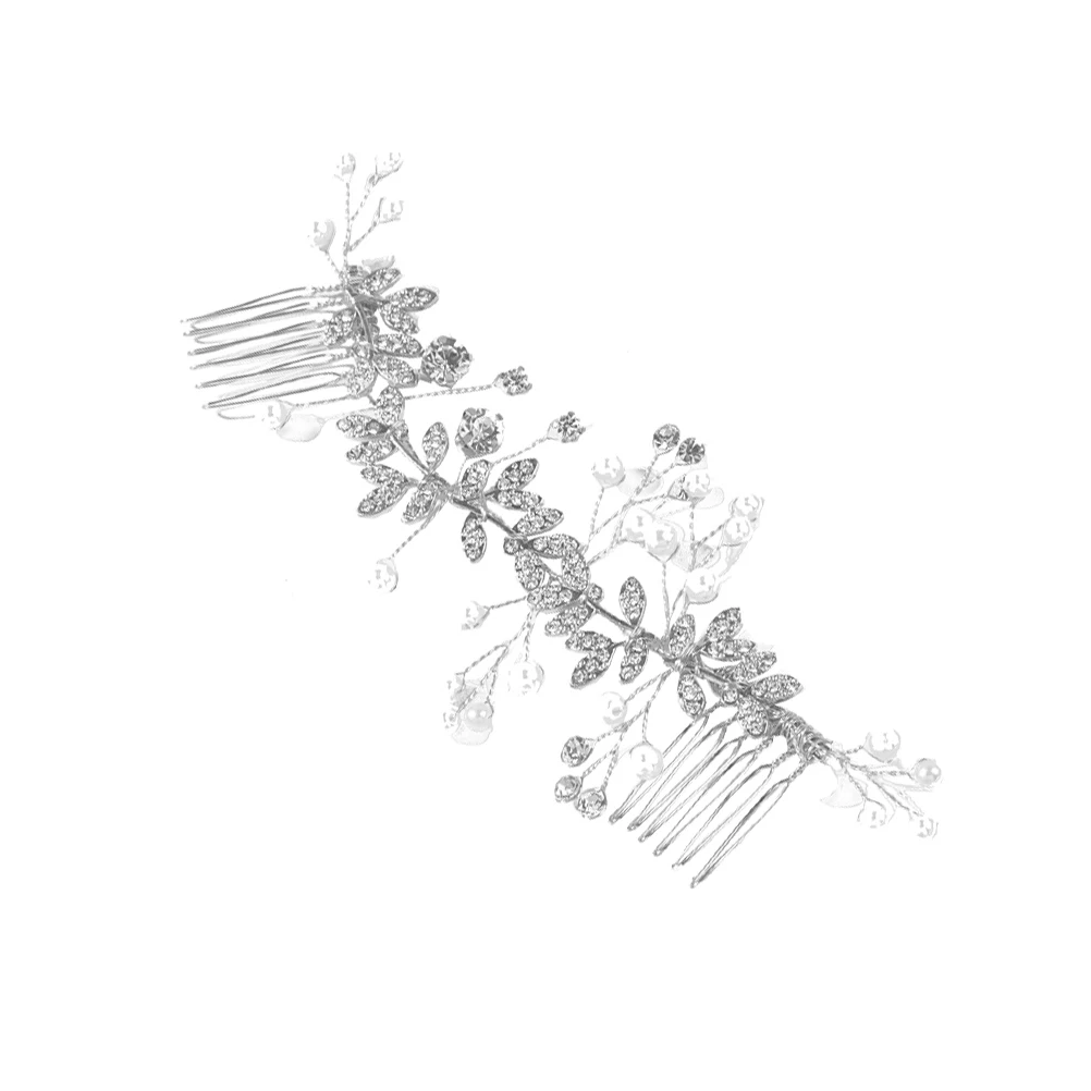 

Floral Hair Comb Crystal Wedding Accessory Bridal Headdress Silver Alloy Spiral Everyday Life Photography Parties Festivals Hair