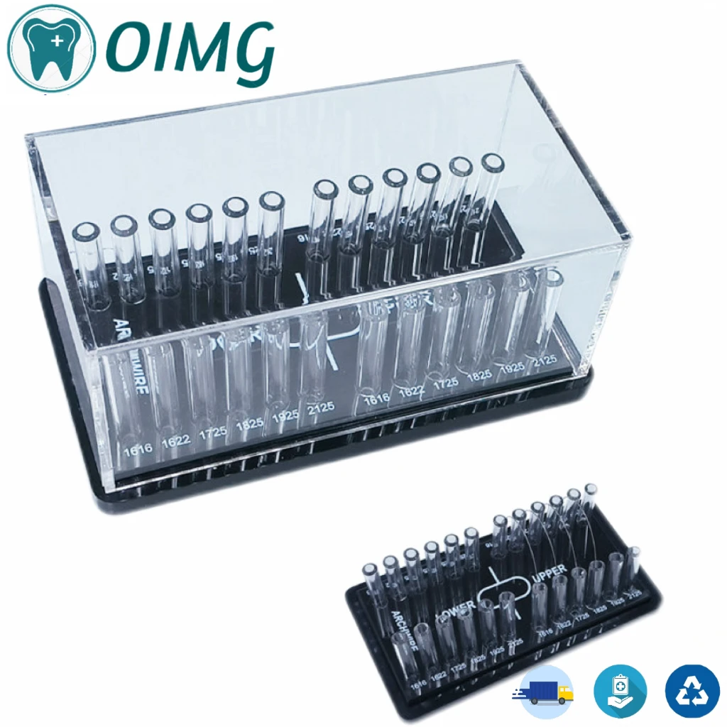 

Dental Orthodontic Round Archwire Box Acrylic Dispenser Placing Box Arch Wires Holder Dentistry Instrument