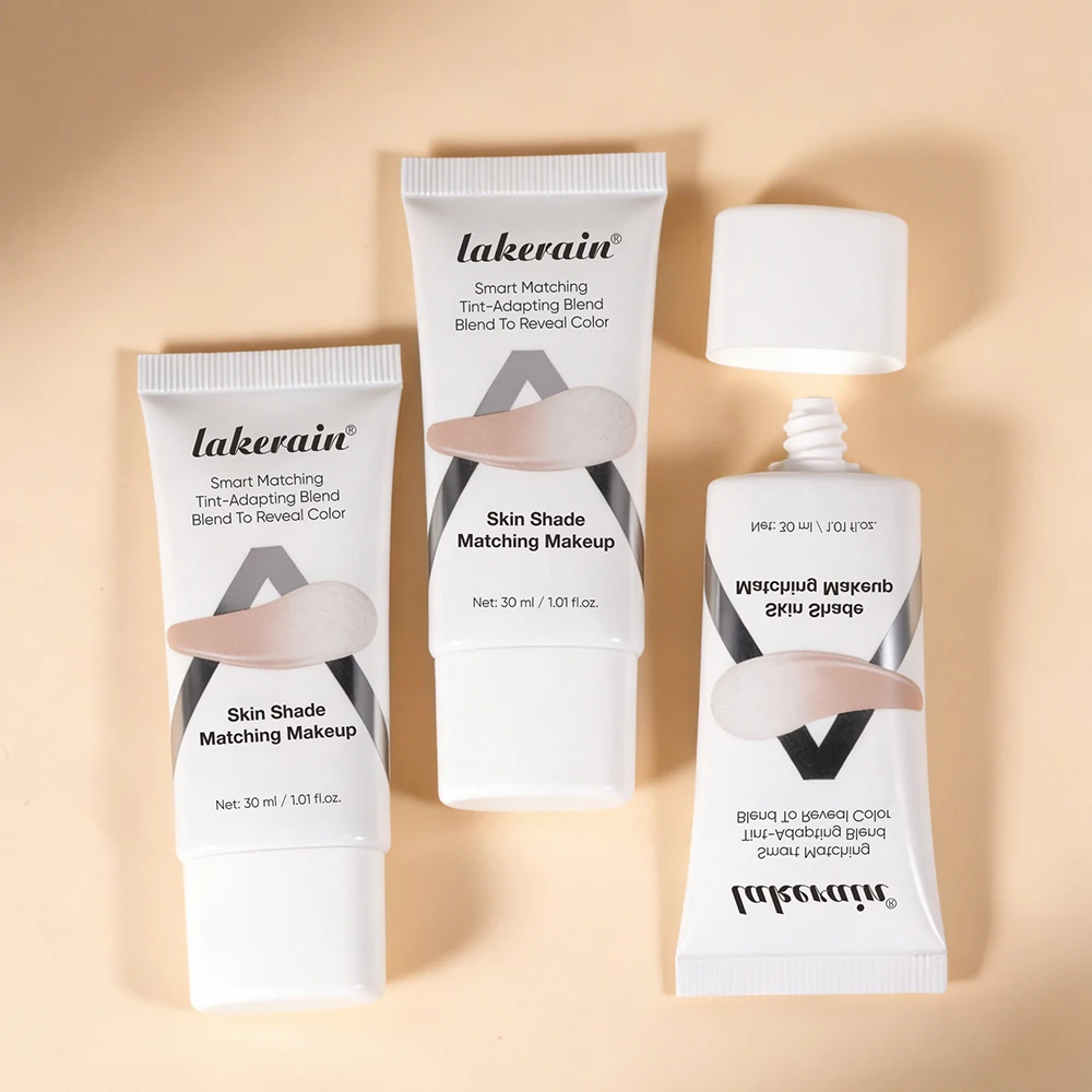 Lakerain Color Changing Liquid Foundation Coverage Skin Shade Matching Makeup SPF15 Moisturizing Even Toning Natural Makeup