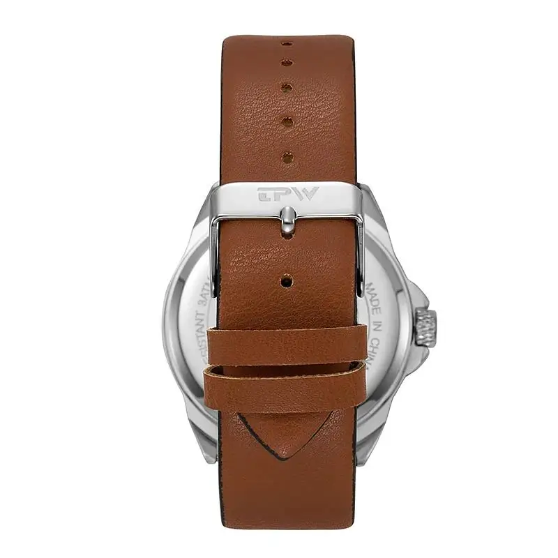 Classic Field Watches Fabric Strap Stitched Leather Band 42mm Men\'s 30M Waterproof Analog Military Top Brand Leather Wristwatch