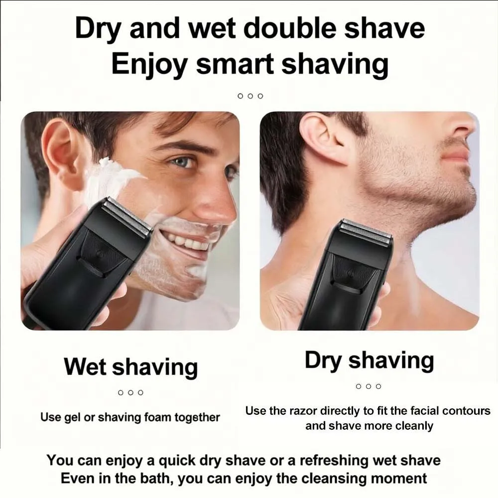 Professional Hair Clipper Set with LCD Display, Rechargeable Electric Trimmer for Men, Includes T-Outliner, Foil Shaver, Guide Combs & Accessories