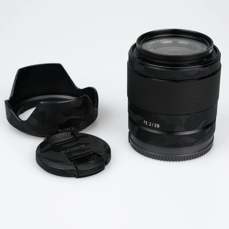 For SONY FE28 F2 Lens Body Sticker Protective Skin Decal Vinyl Wrap Film Anti-Scratch Protector Coat
