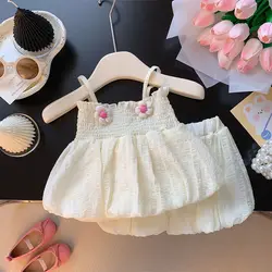 Abbigliamento per bambini 2024 nuovo abbigliamento estivo ragazza bambino Versatile Set pantaloncini a maniche corte fiore alla moda Set a due pezzi