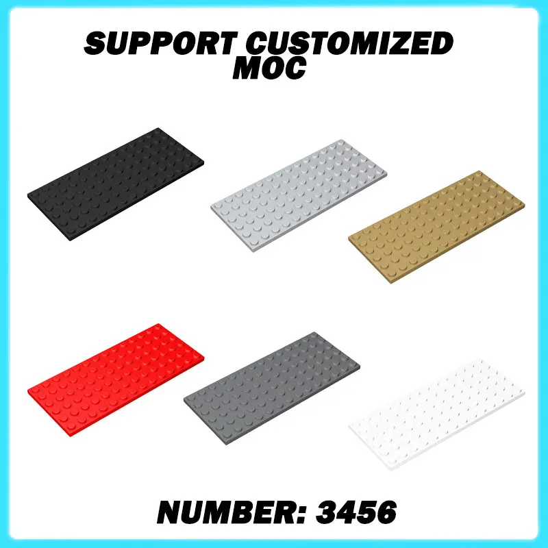 3456 MOC 6x14 Plate Building Blocks Kit Board High-Tech Bricks Particle Educational DIY Toys Children Birthday Xmas Gifts
