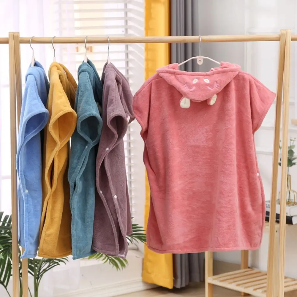 cartoon-baby-bath-towel-quick-drying-coral-velvet-cartoon-cloak-towel-absorbent-with-hat-infant-bathrobe-sleepwear-bathrobe