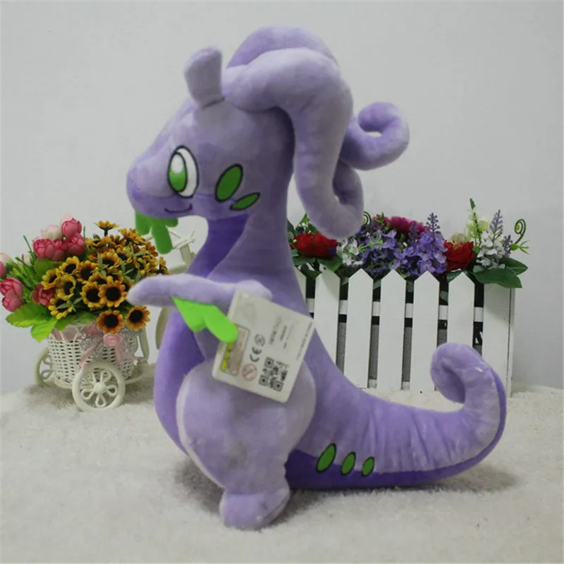 38cm Pokemon Goodra pluszowe zabawki zwierzęta lalka Anime film animowany Kawaii miękkie poduszki lalki wypchane zabawki na prezenty Chlidren