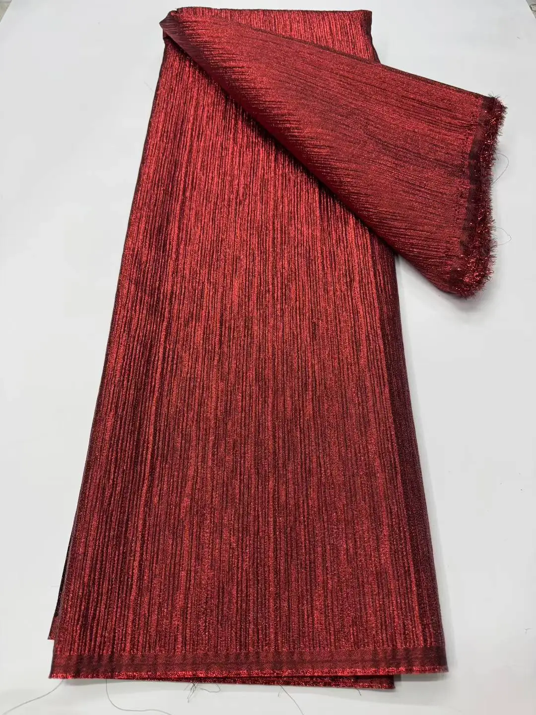 2025 africano francês nigeriano high end jacuard tecido de renda para festa de casamento bordado vestido de costura de noiva