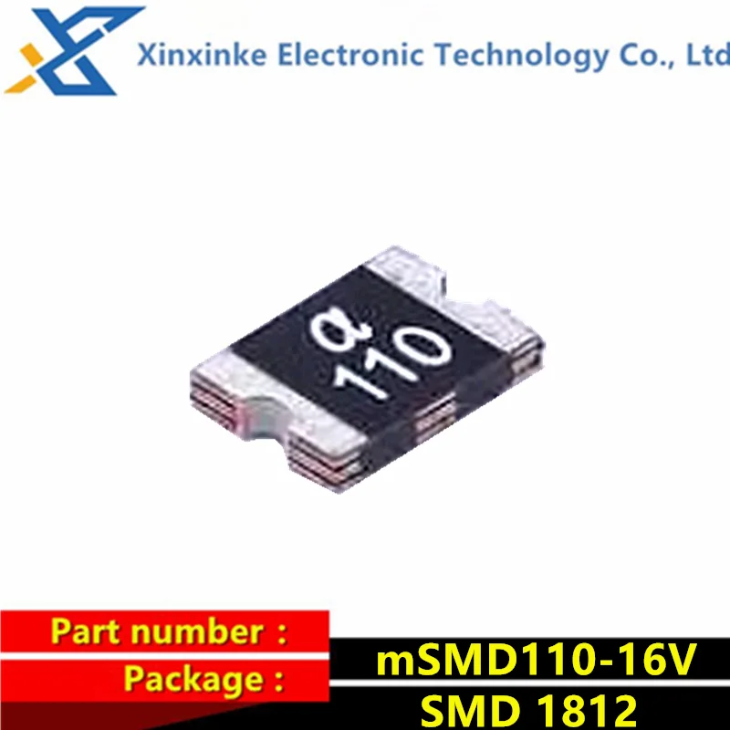 

50PCS 1812 mSMD110-16V 1.1A 16V Marking：a110 α110 Fuse Self Recovery Fuse