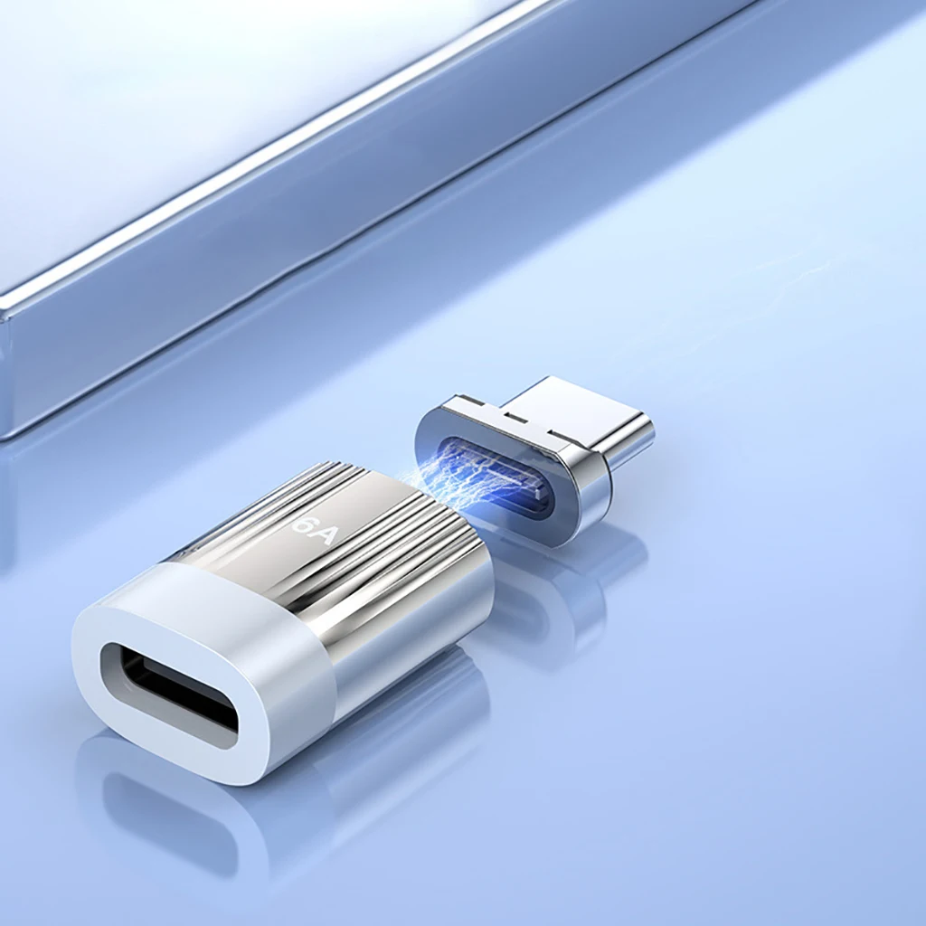 6A 120 Вт Магнитный адаптер супер быстрая зарядка USB C к Type C кабель Разъем для ПК ноутбука магнит зарядное устройство адаптер USB конвертер