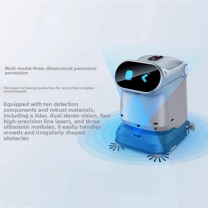 C40 commercial intelligent cleaning robot, factory large industrial hotel apartment sweeping automatic suction washing floor