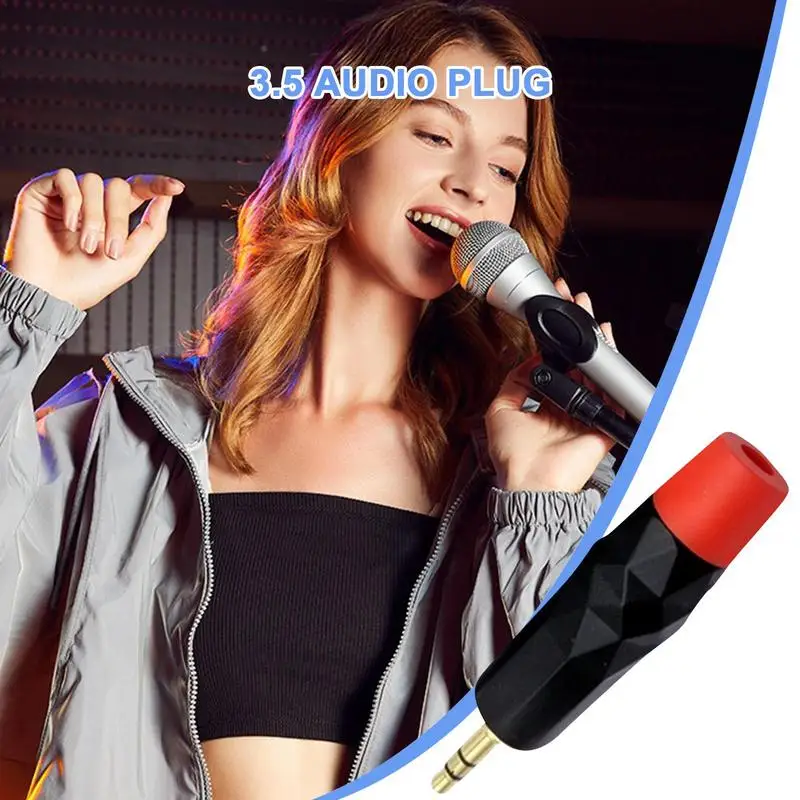 Konektor Speaker colokan lapis emas, mikrofon Stereo saluran ganda, aksesori koneksi batu permata desain koneksi untuk ponsel