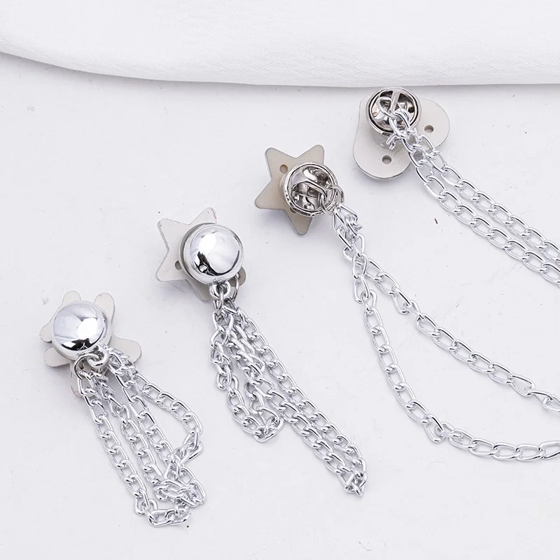 [YU] 2 uds Clip magnético para ropa pantalones de Metal Clip para pierna hebilla botones de cadena Clip ropa bufanda pantalones piernas puño fijación Pin magnético