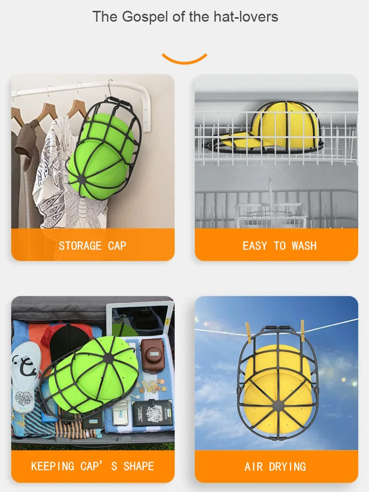 غسالة قبعة غسل حامي قبعة تنظيف آلة قابل للغسل كيس الغسيل المضادة للتشوه آمن حل تخزين القبعة