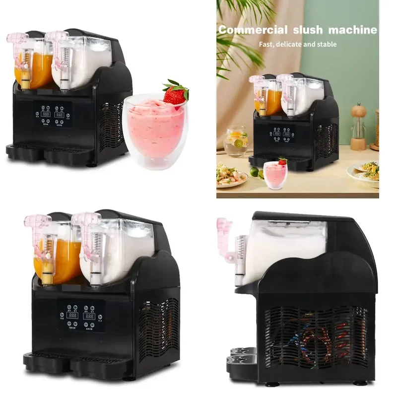 for 3L x 2 Single Tank Stainless Steel Slush Smoothie and Margarita Ice Drinking Machine