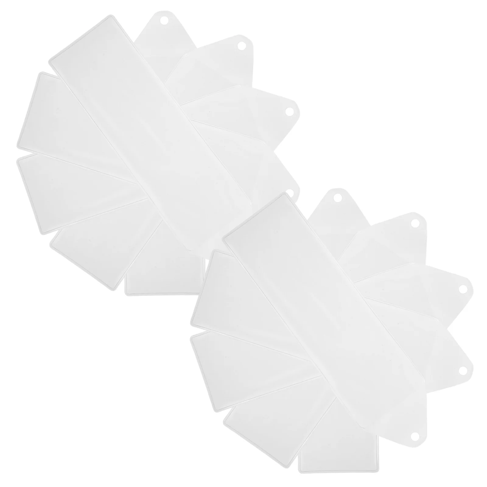 10pcs Bookmark Protector Clear Pvc Sleeves For Photos Storage Waterproof Lightweight Organizer With Hole Punch Design Bookmark