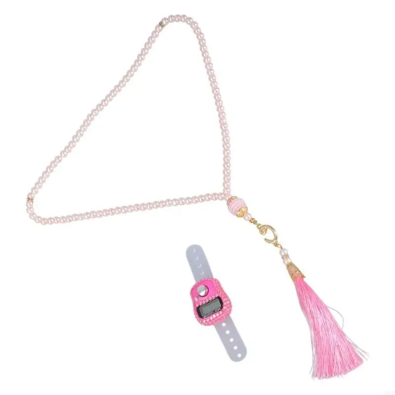 99 rozenkrans Tasbih -kralen met tegen rozenkrans 99 Beredende kralen wrap armbanden