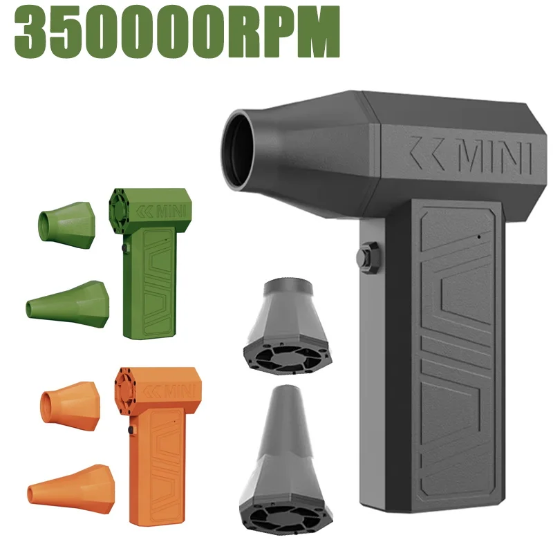 

XMSJ Violent Fan 350000 об/мин Мощный воздуходувка Вакуумный пылесос Зарядка сильного ветра 58 м/с Бесщеточный турбоструйный вентилятор 2025