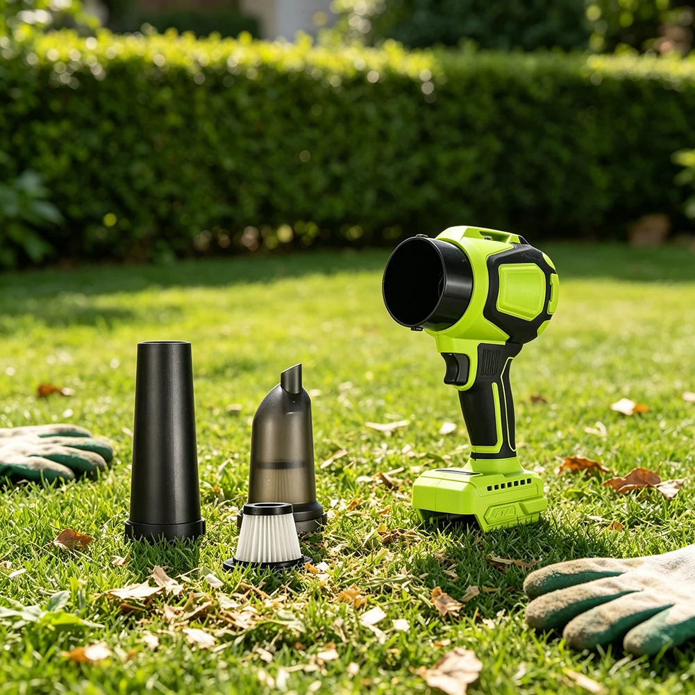 30000 RPM Cordless Vacuum Cleaner Air Duster for Snow Removal Dust Blowing Vacuuming Yard and Furniture Cleaning