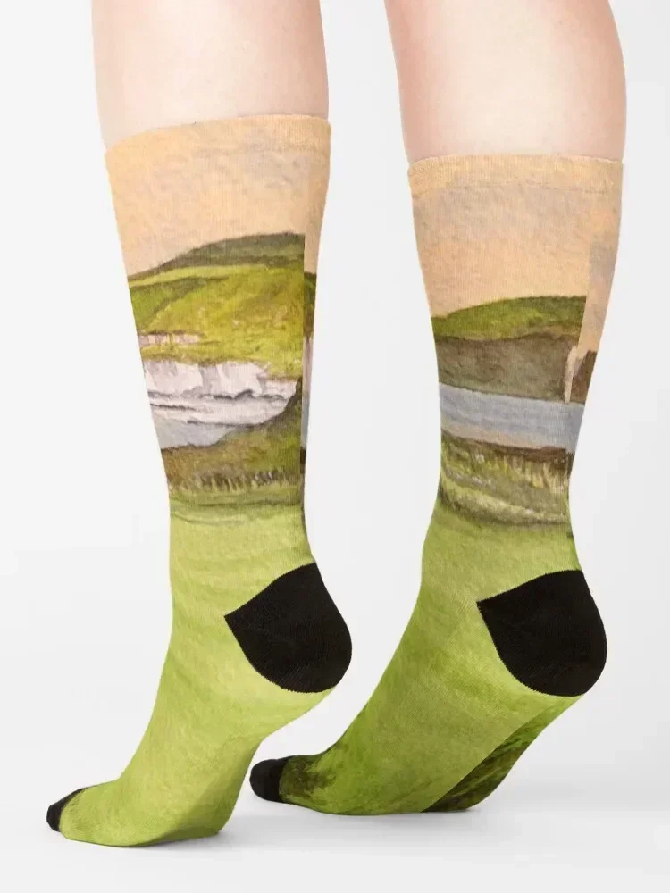 جوارب Royal Portrush Golf Course 5th Hole Socks للعام الجديد للتنس مضادة للانزلاق جوارب نسائية فاخرة كلاسيكية للرجال #4