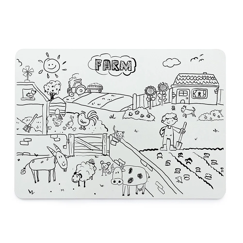 5Pcs 15x21cm Mini Desktop Whiteboard Wipe Clean Surface for Family Messages Doodle Learning Aid Desktop Board Small White