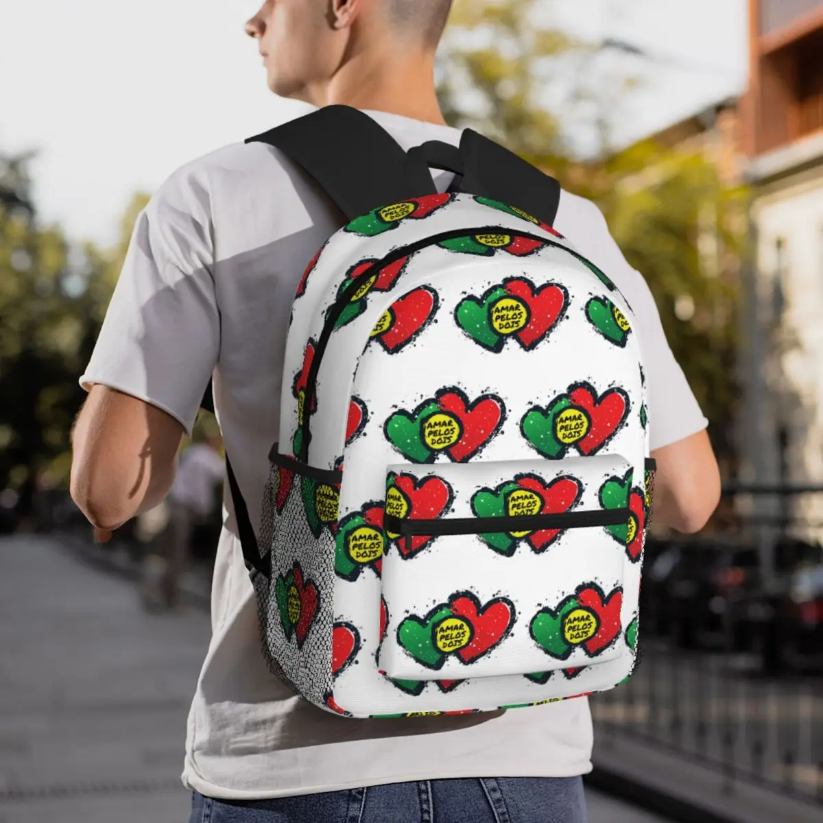 أمار بيلوس دويس - سلفادور سوبارال - يوروفيجن 2017 الفائز على ظهره حقيبة مدرسية المشي لمسافات طويلة السفر Daypack حقيبة الكتب حقائب الكتف #5