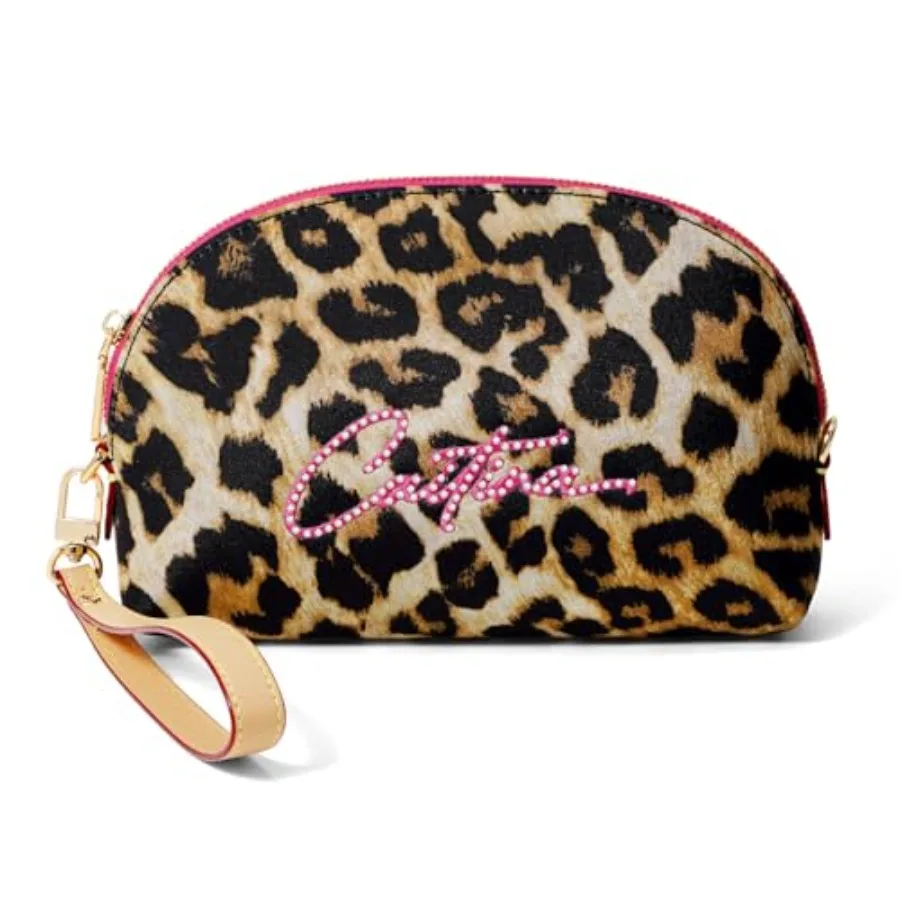 

Кошельки-клатчи на запястье для женщин, клатчи на молнии, женские картхолдеры с леопардовым принтом