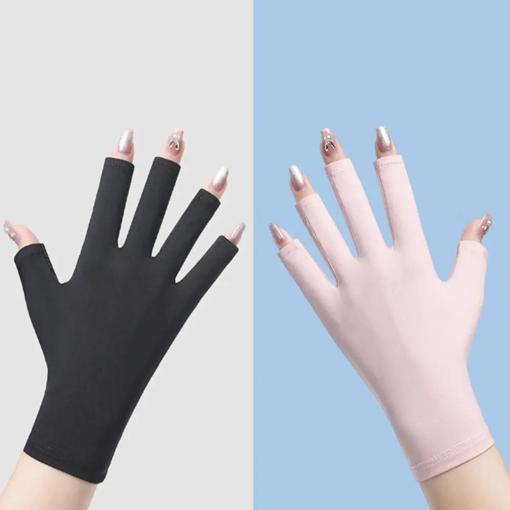 

Nylon Nail Protection Spray Gloves Protect Finger Skin Led Lamp Sunscreen Gloves Nail Uv Protection Radiation Proof