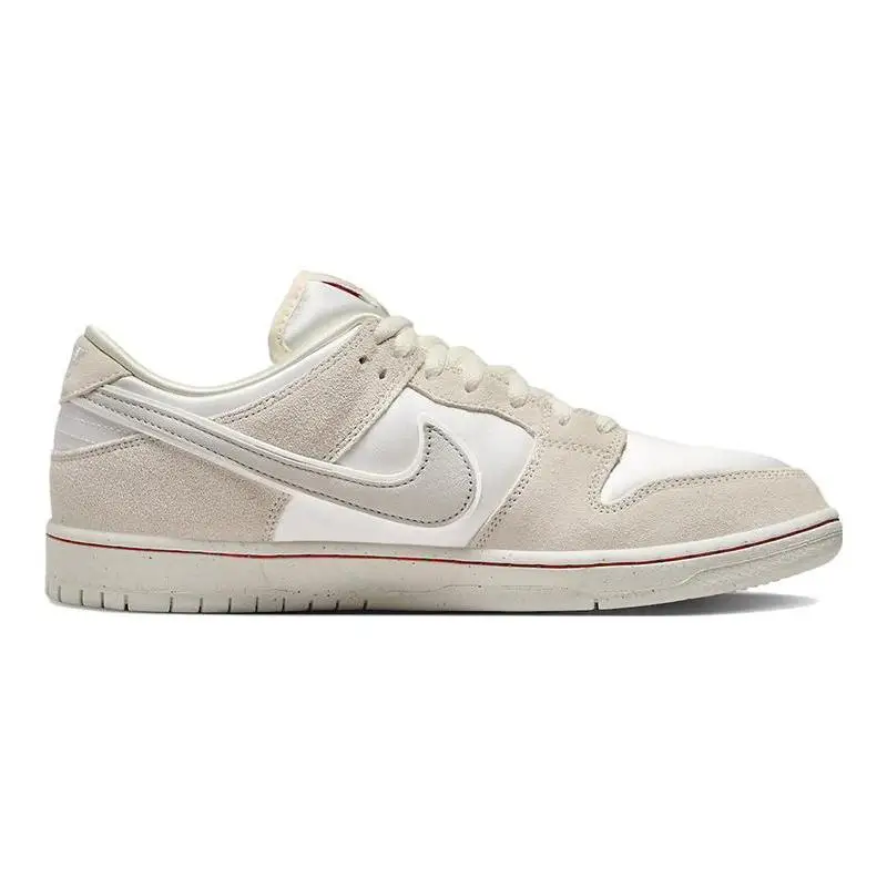 【Customize】Nike Dunk Skateboarding Shoes Unisex Low-top Beige/white/black Sneakers shoes FZ5654-100