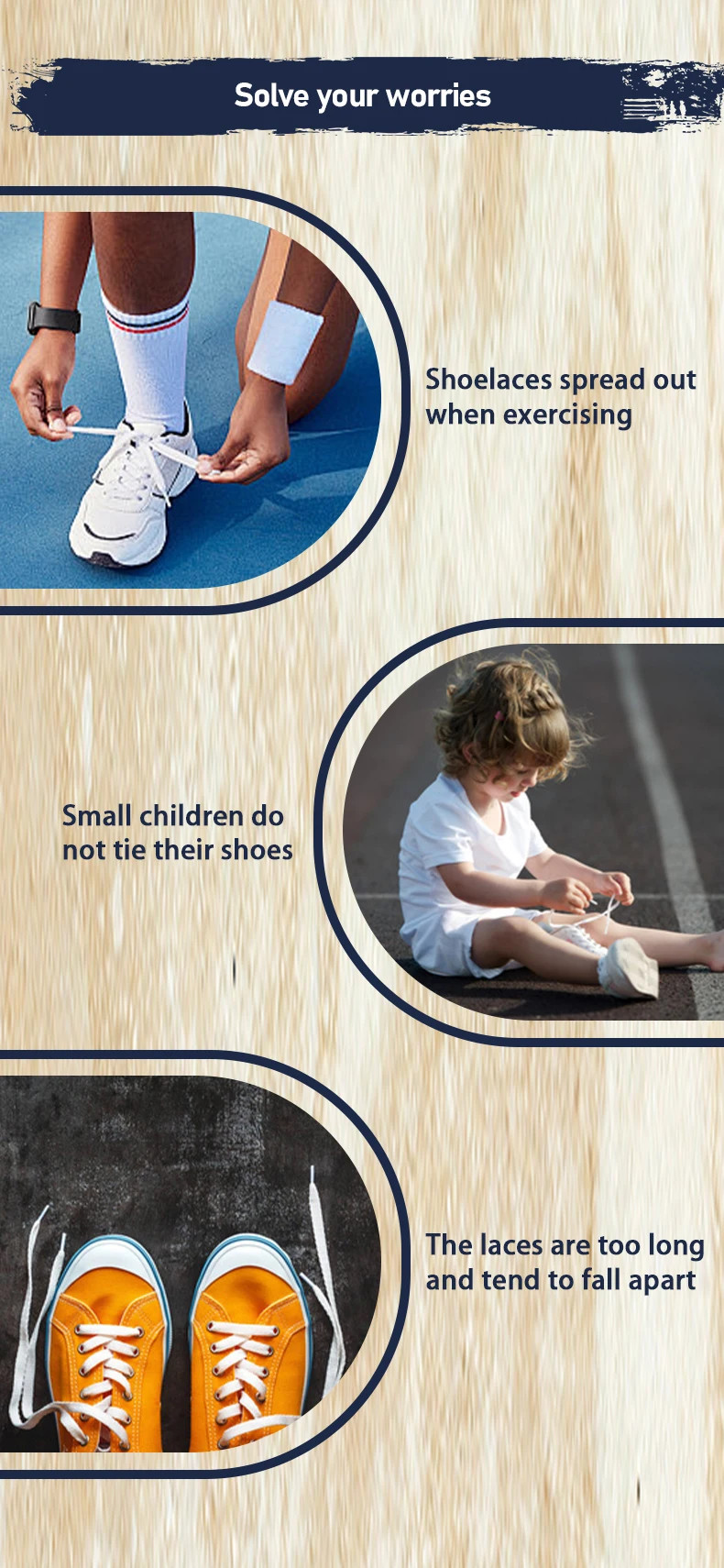 Elastische, runde Schnürsenkel ohne Binden mit Druckverschluss, ideal für Schuhe, die man nicht binden muss, geeignet für Kinder, Erwachsene, Sneaker, Wanderschuhe und Laufschuhe. – Detail 3