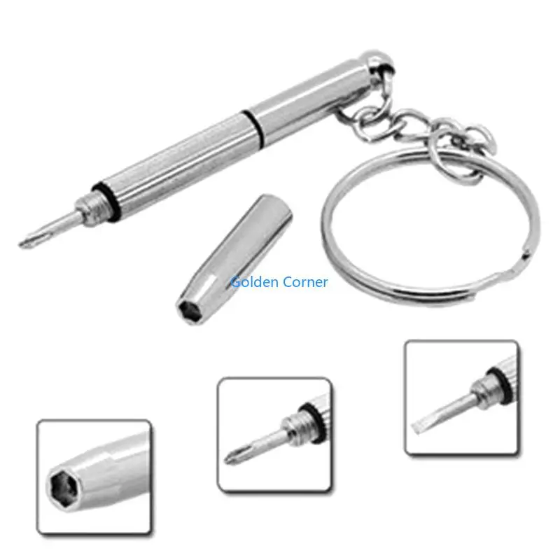 E15D Glasses Screwdriver Portable Three-in-One Small Watch Repair Tool