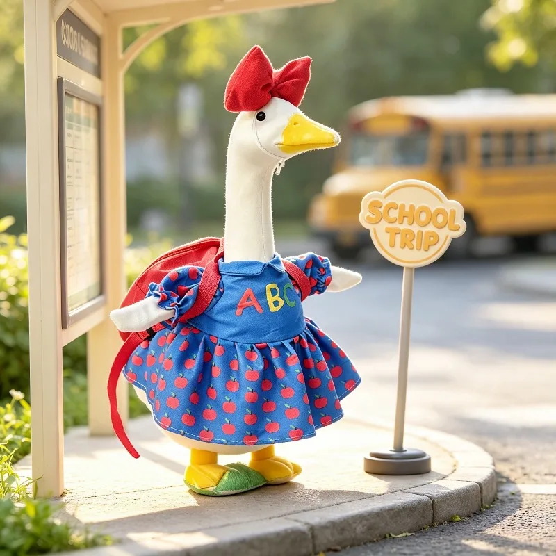 Party Photo Booth Props 2026 New Arrival Goose Outfit Set 23 Inch White Goose Garden Porch Decoration 166g (without Goose)