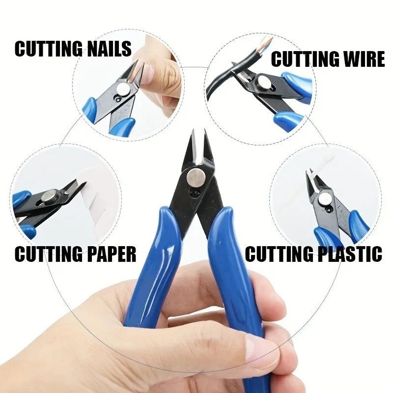 1PC 170 Universal Pliers DIY Electronic Diagonal Side Cutting Nippers Wire Cable Cutter 3D Printer Parts Hand Tools