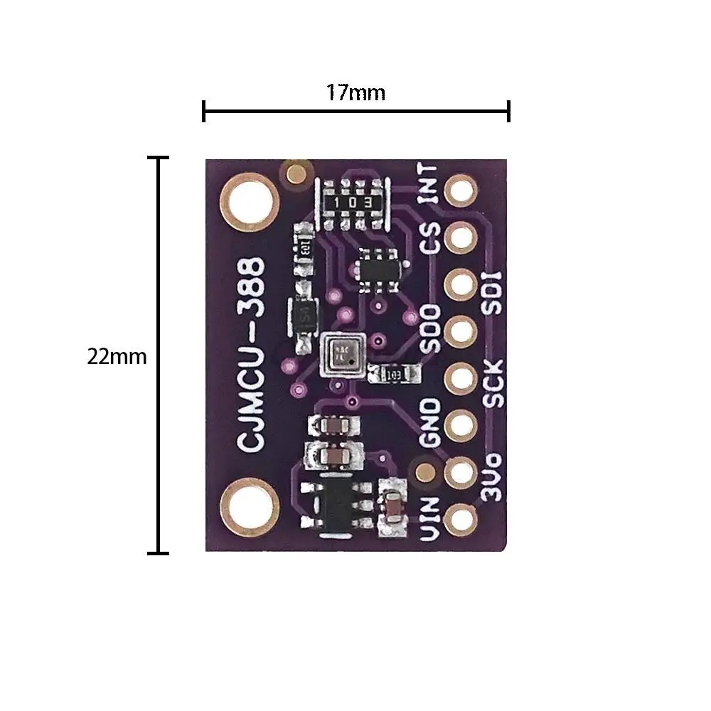 BMP388 Atmospheric Pressure Sensor Module Digital Temperature For Arduino Electronic DIY Board IIC I2C SPI 24Bit Low Noise