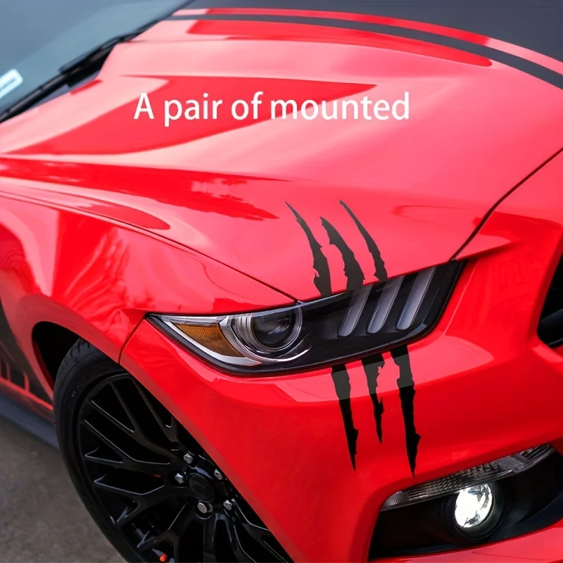

Car Bumper Stickers Magic Claw Car Stickers Waterproof Sunscreen Scratch Stickers Lamp Eyebrow Stickers Body Stickers Claw Stickers