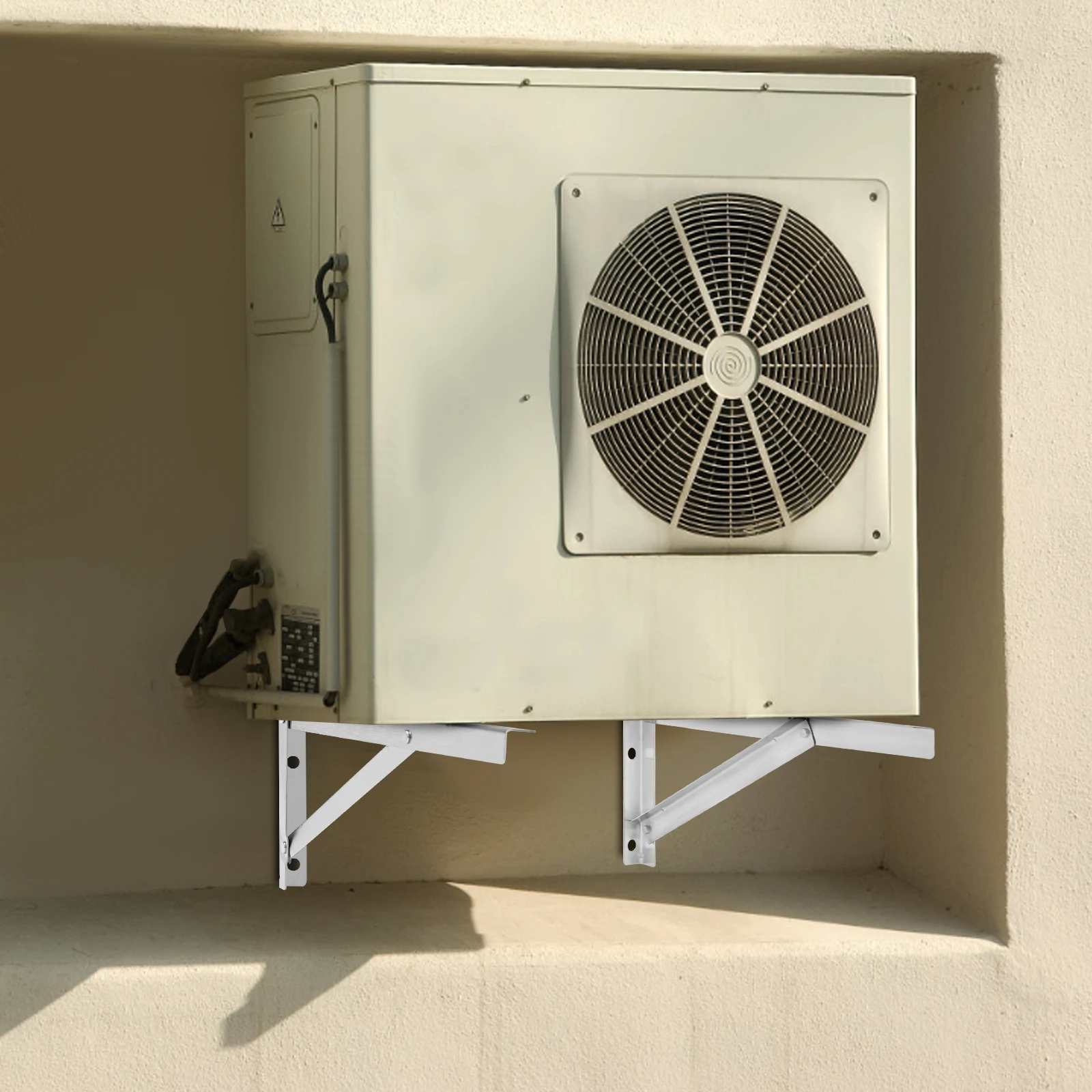 

Mounting AC Bracket, Rust-Resistant, Shock Absorption, Easy Assembly, Condenser Leveling for Stability