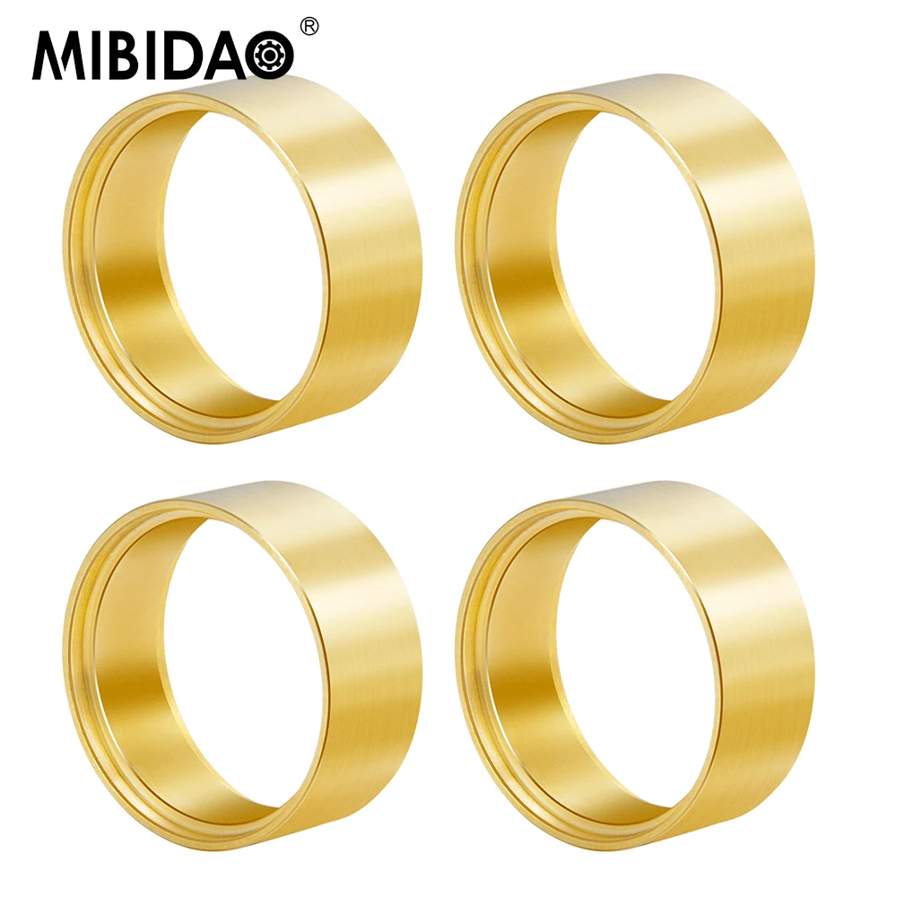 

MIBIDAO 4Pcs 1.0inch 29mm Wheels Brass Internal Clamp Rings for Axial SCX24 1/24 TRX-4M 1/18 RC Crawler Car Model Upgrade Parts