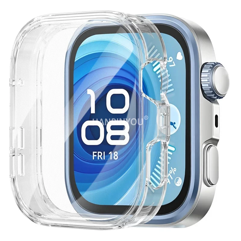 Full Cover Colorful Soft Silicone TPU Plating Watch Case For Huawei Watch Fit 4 Pro Screen Protector Shell Drop Resistant Cover