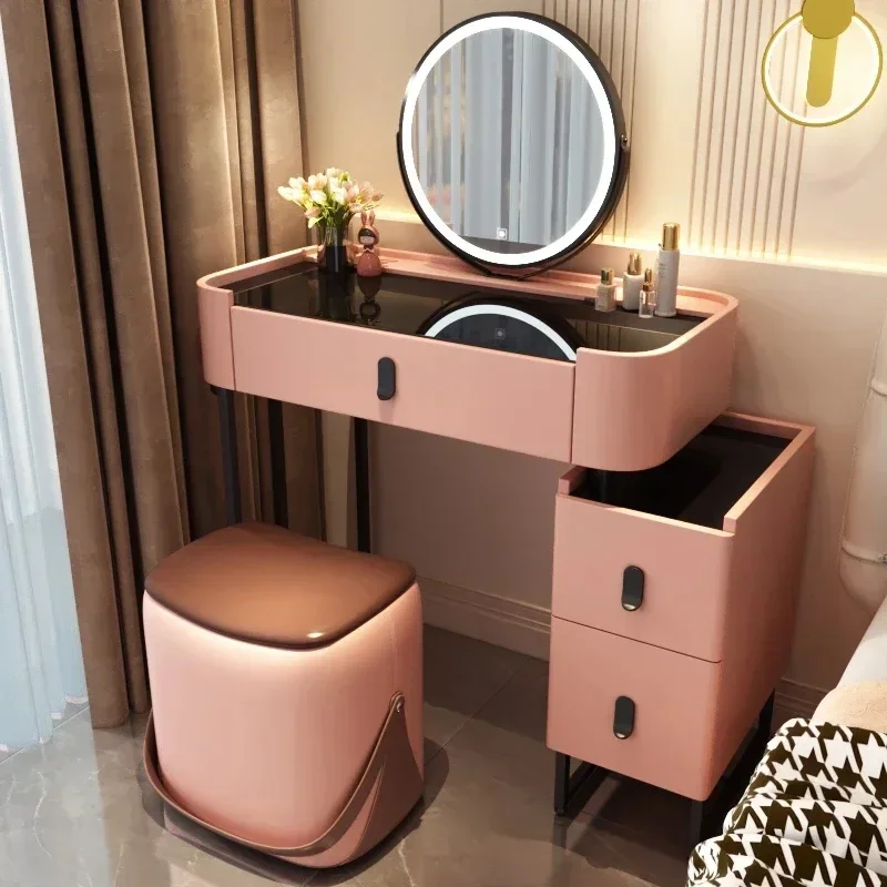 Bedroom Charm Dressing Table Organizers Storage Luxury Cabinet Modern Table Woman European Tocador Maquillaje Furniture Makeup