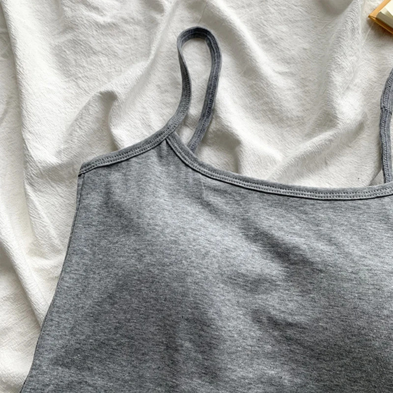 เสื้อกล้ามครอปทรงเข้ารูปสำหรับ - Suspender Tank Top บทวิจารณ์และราคา