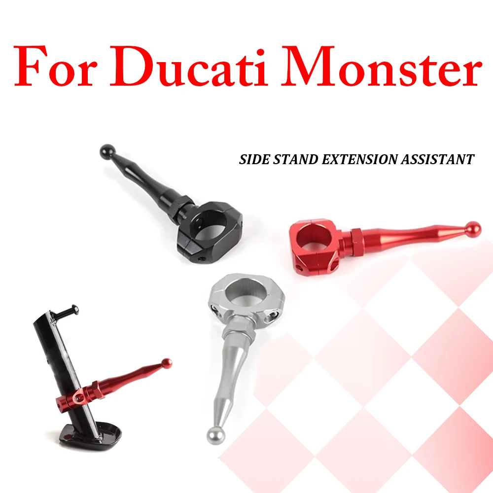 For Ducati Monster 400 620 696 750 795 796 900 996 1000 Motorcycle Accessorie Kickstand Enlarger Side Stand Foot Pad Extension