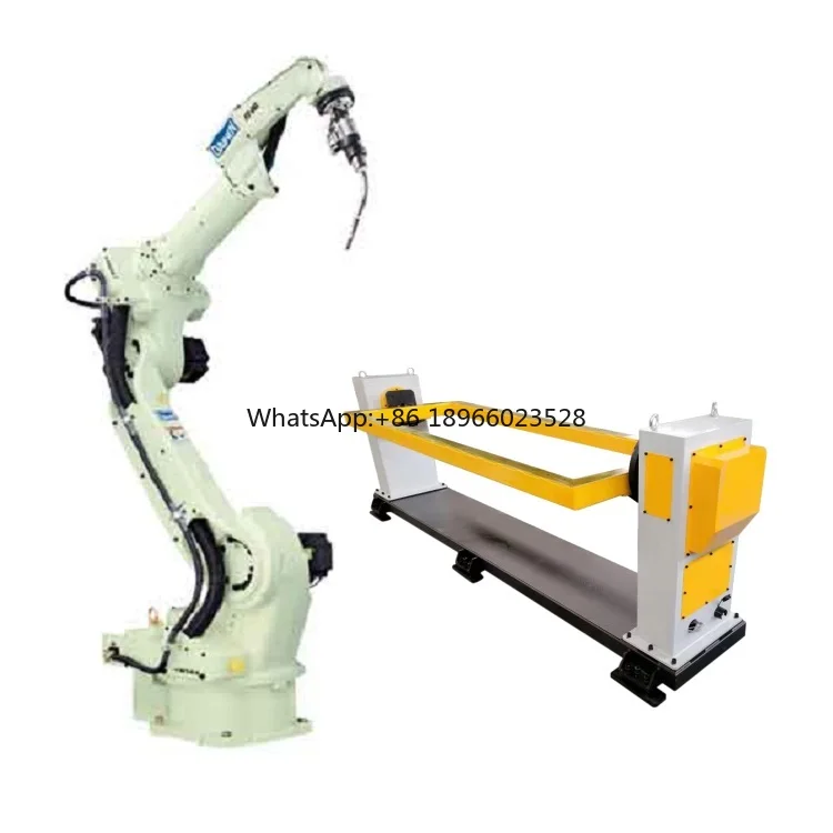 Arc Welding Robotic Arm 6 Axis OTC FD-B6L With CNGBS Welding Positioner For Arc Welding Automation