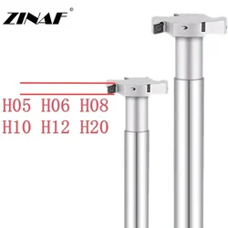 Hts mts h05 h06 h08 h10 h12 h20 D20-D100 t-schlitz fräser drei kanten fräser halter cnc fräsmaschine ccmt mpht