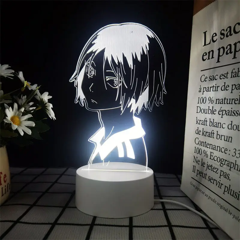 Haikyuu!! Figurka z kreskówki Shadow Mountain Feixiong Hinata Shoyang, animacja, gadżet, ozdoba na biurko, lampka nocna LED do akademika